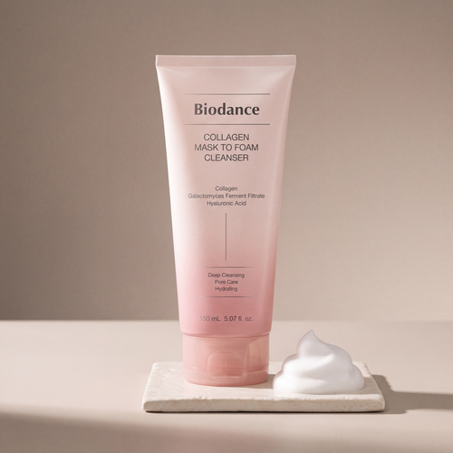 Biodance Collagen Mask to Foam Cleanser