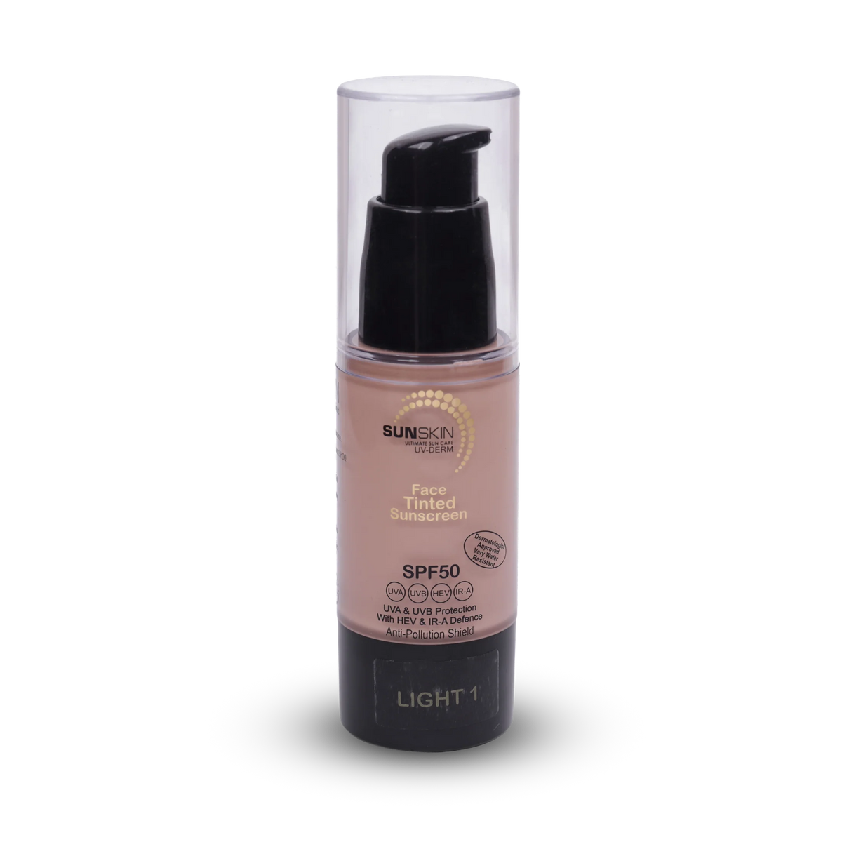 SUNSKIN Tinted Face Sunscreen SPF50 | Lightweight Cream Gel
