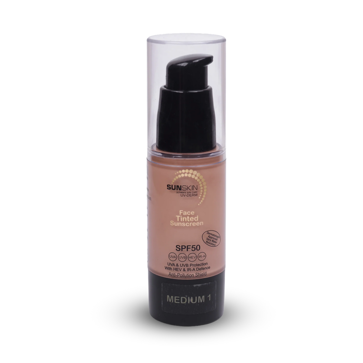 SUNSKIN Tinted Face Sunscreen SPF50 | Lightweight Cream Gel