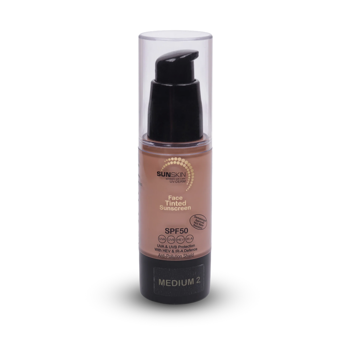 SUNSKIN Tinted Face Sunscreen SPF50 | Lightweight Cream Gel
