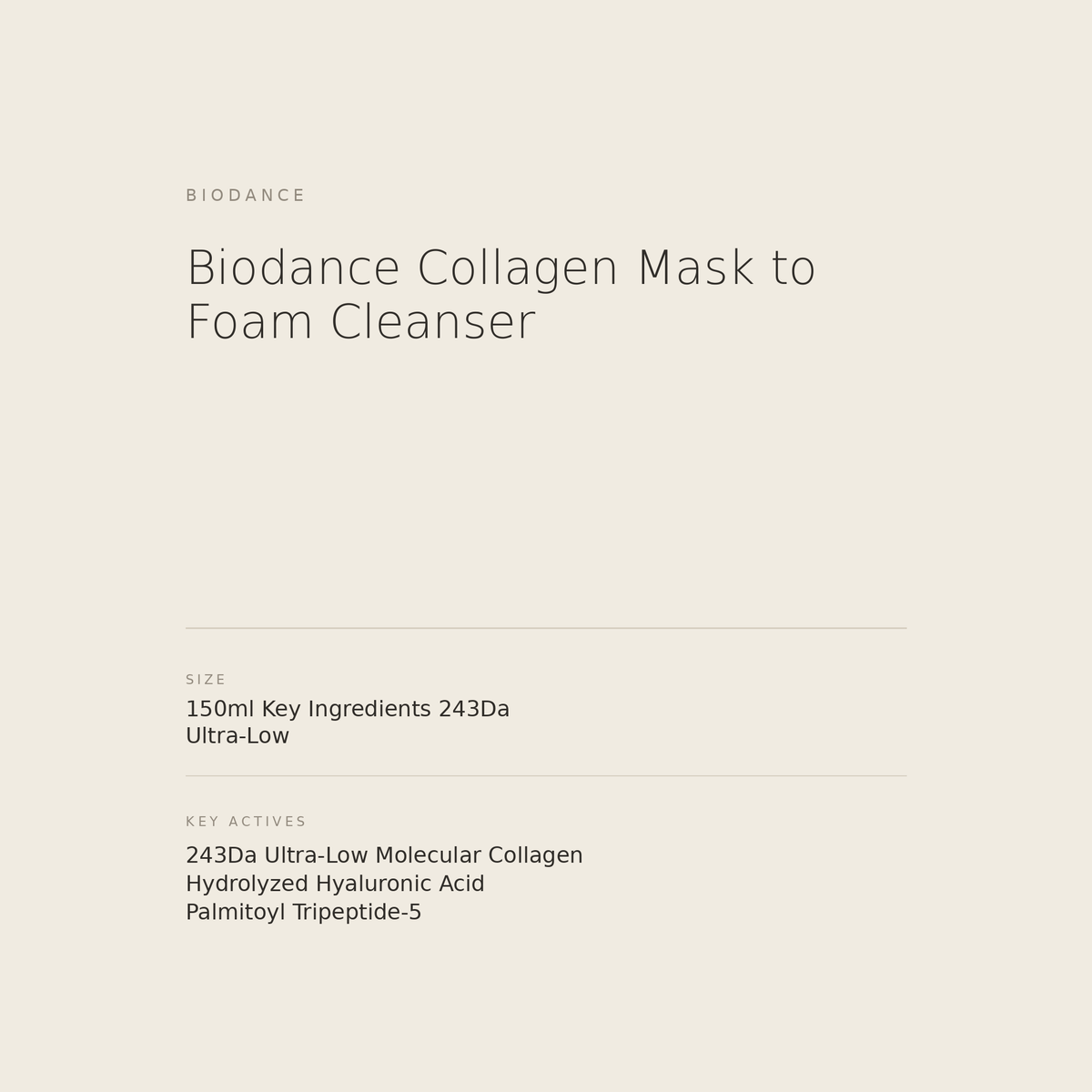 Biodance Collagen Mask to Foam Cleanser benefits