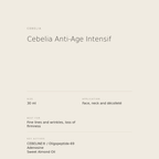 Cebelia Anti-Age Intensif benefits