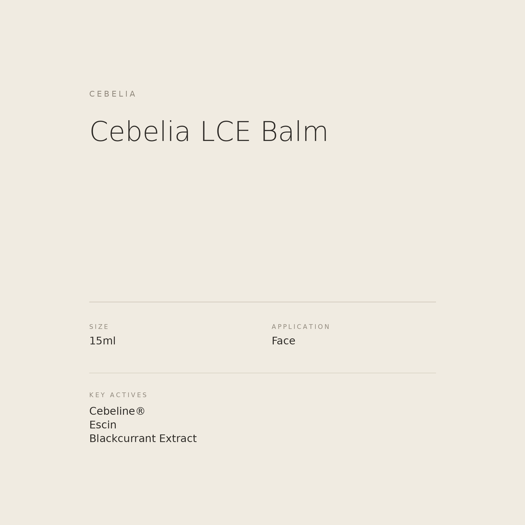 Cebelia LCE Balm benefits