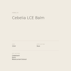 Cebelia LCE Balm benefits