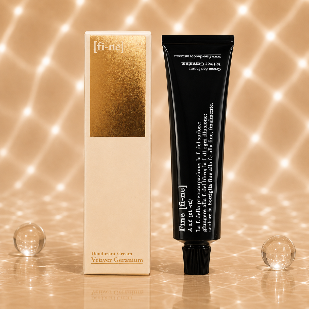 Fi-ne Vetiver Geranium – Deodorant Cream Tube