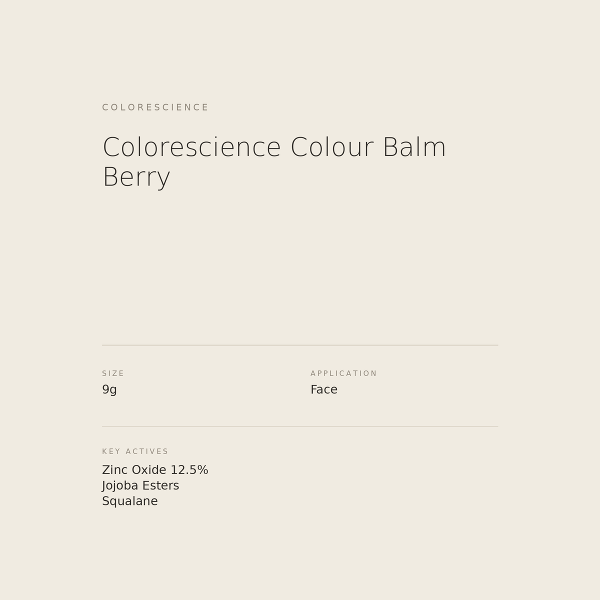 Colorescience Colour Balm Berry benefits