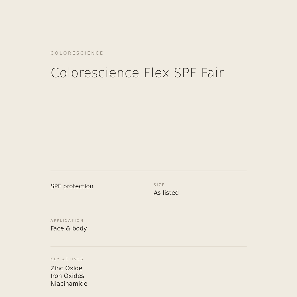 Colorescience Flex SPF Fair benefits