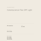 Colorescience Flex SPF Light benefits