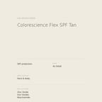 Colorescience Flex SPF Tan benefits