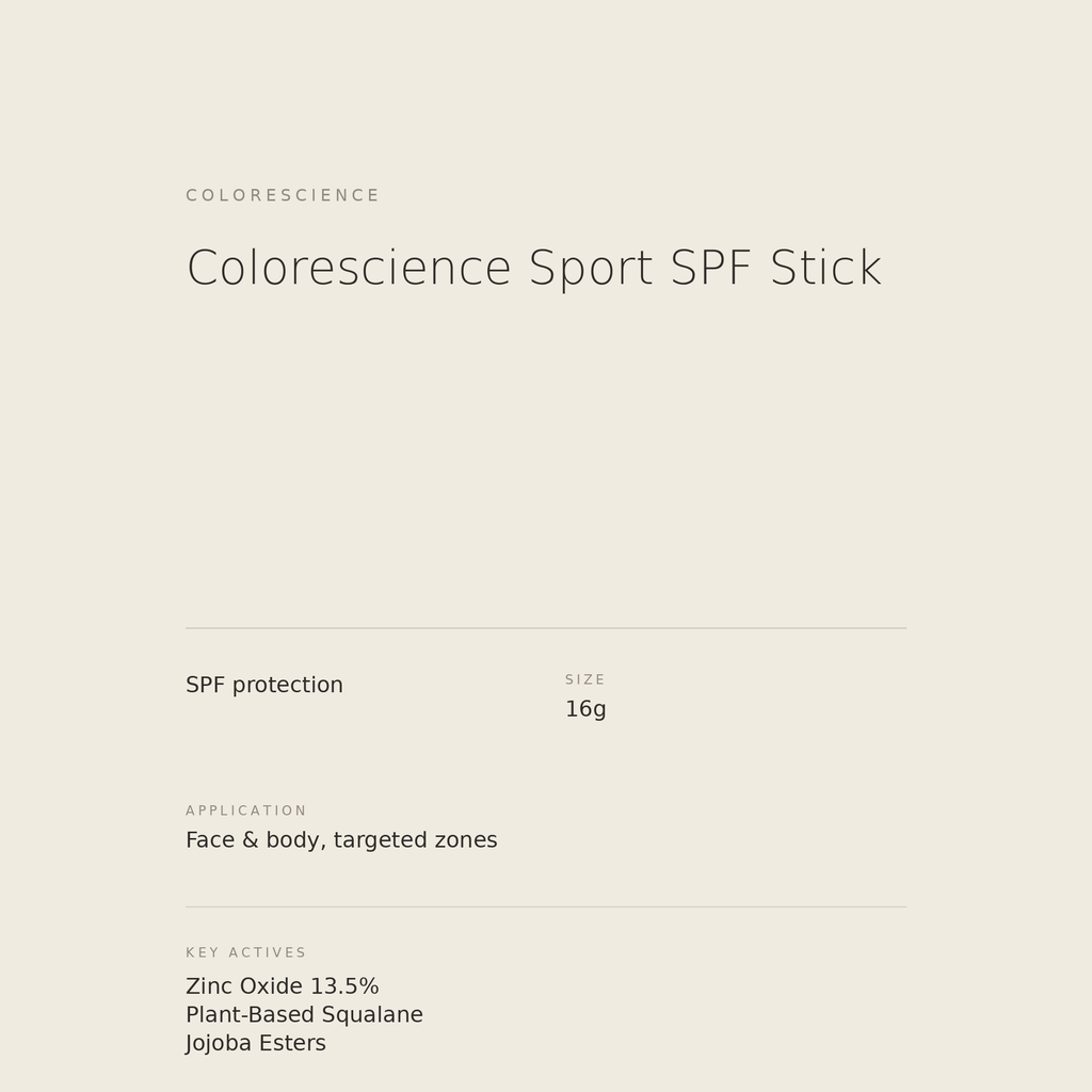 Colorescience Sport SPF Stick benefits