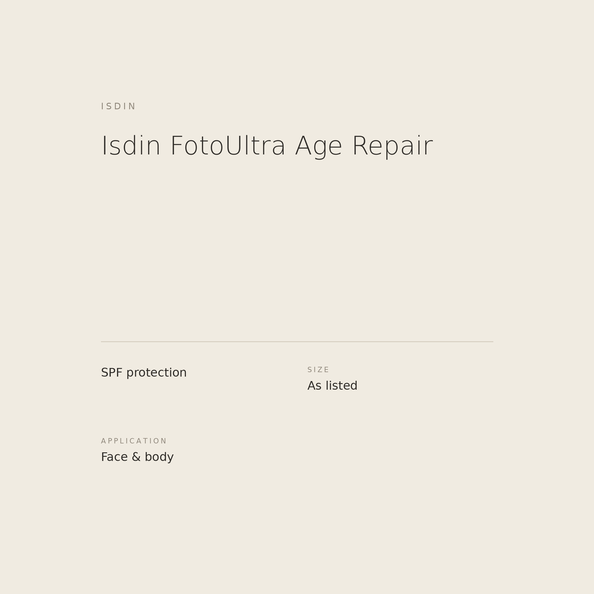 Isdin FotoUltra Age Repair benefits