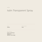 Isdin Transparent Spray benefits