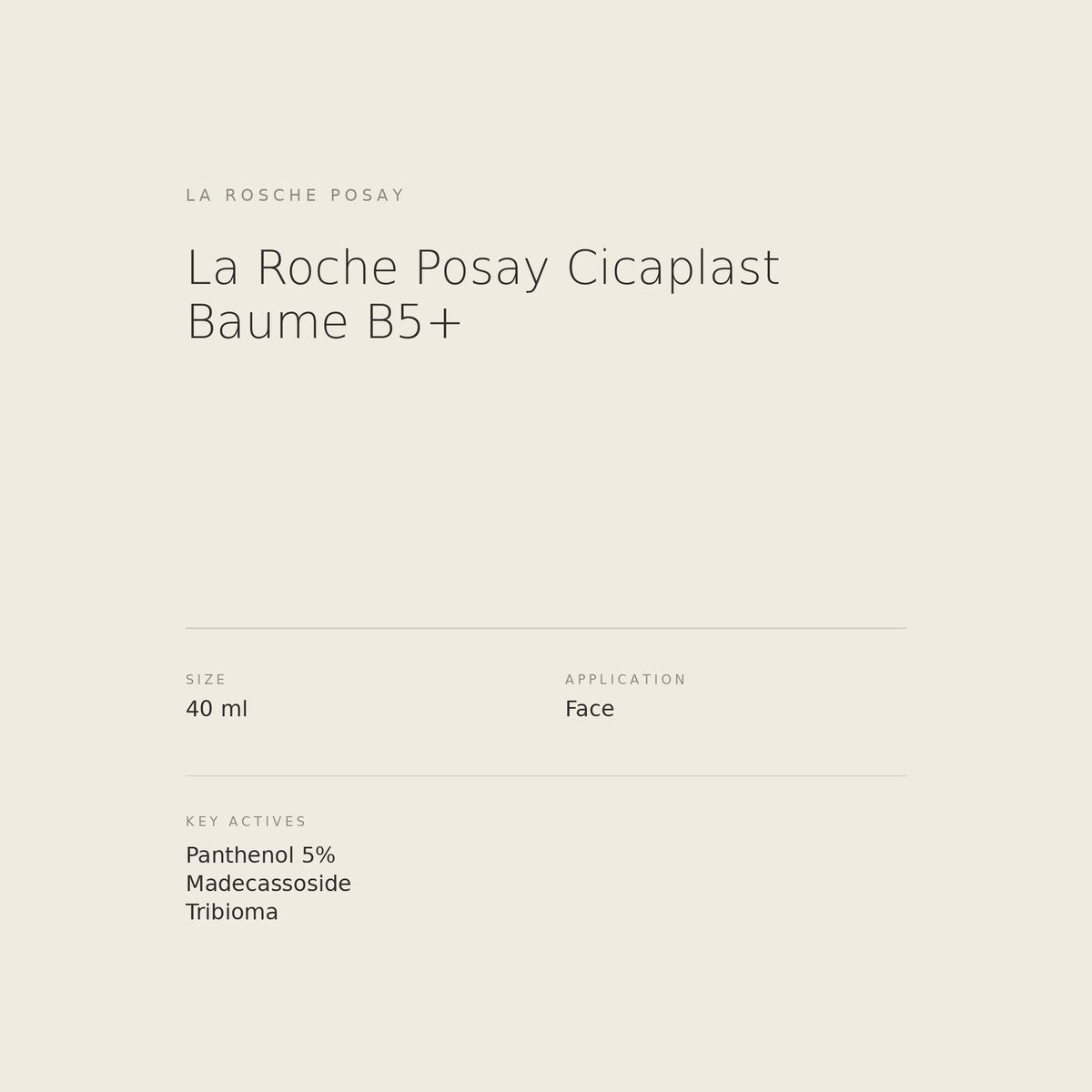 La Roche-Posay Cicaplast Baume B5+ benefits