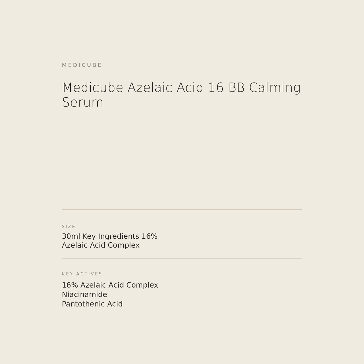 Medicube Azelaic Acid 16 BB Calming Serum benefits