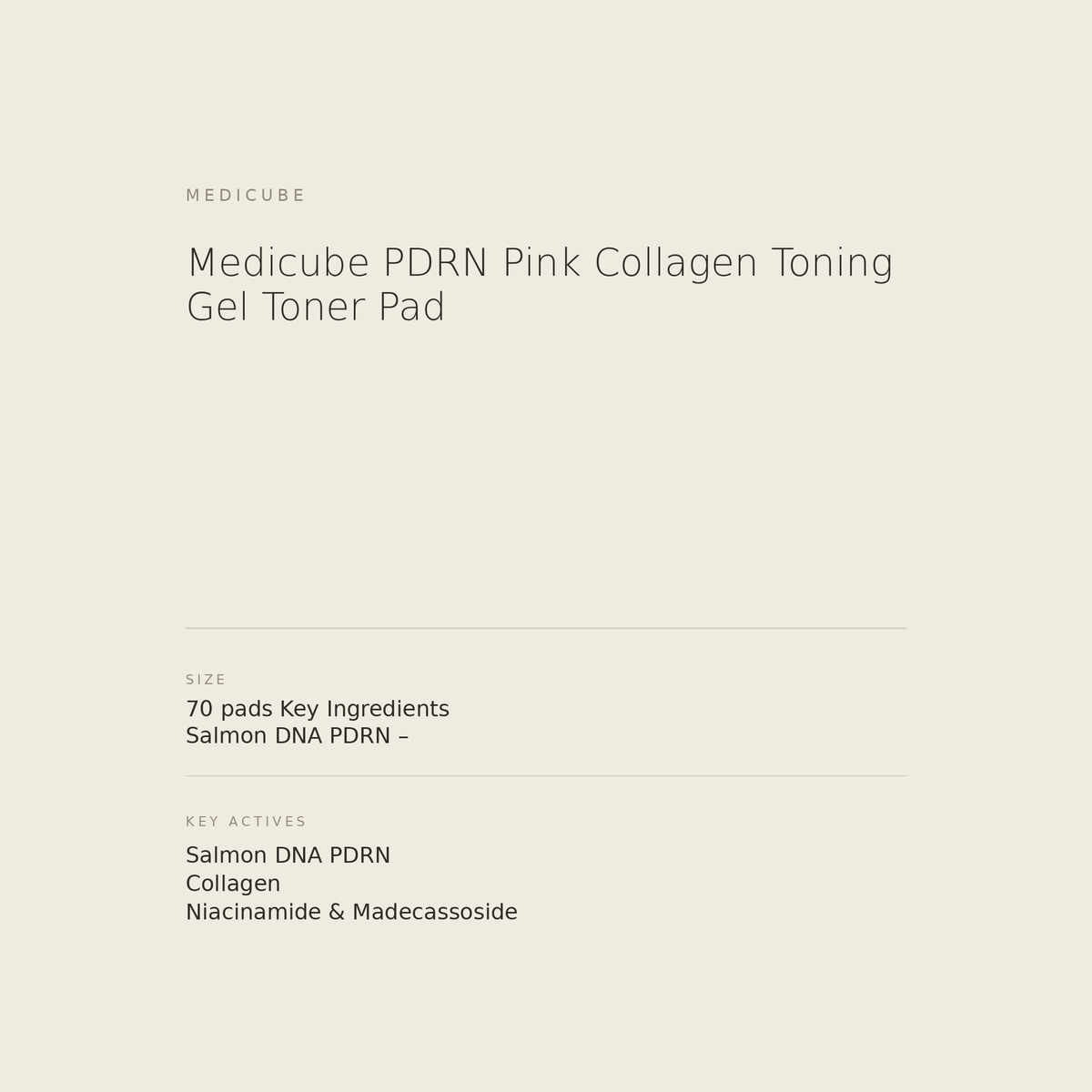 Medicube PDRN Pink Collagen Toning Gel Toner Pad benefits