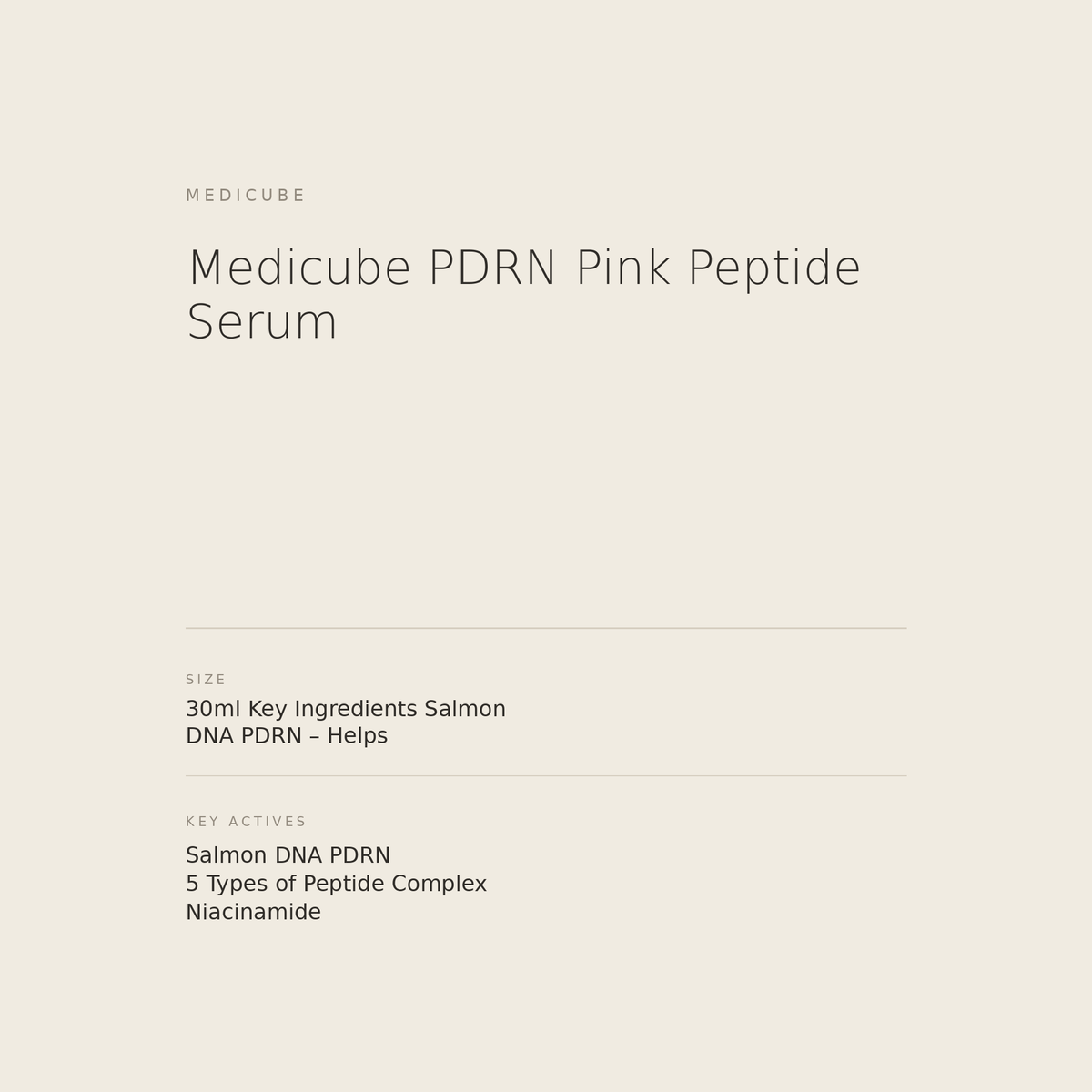 Medicube PDRN Pink Peptide Serum benefits