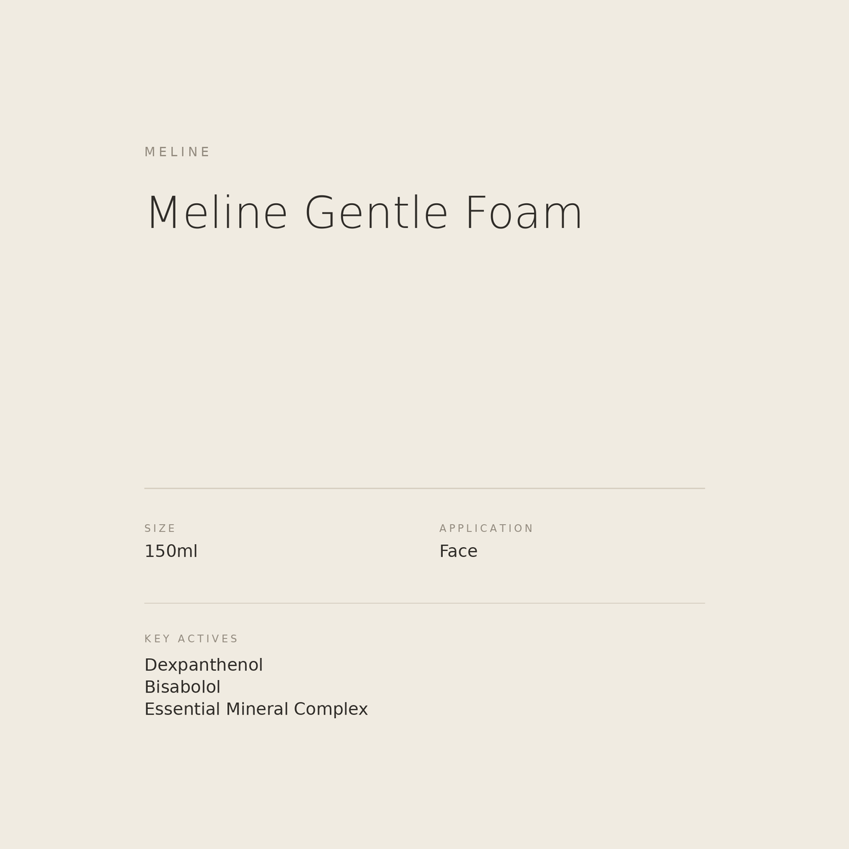 Meline Gentle Foam benefits