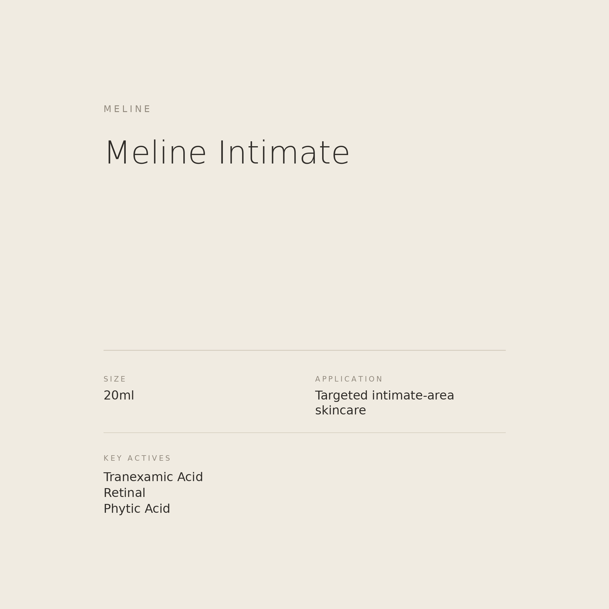 Meline Intimate benefits