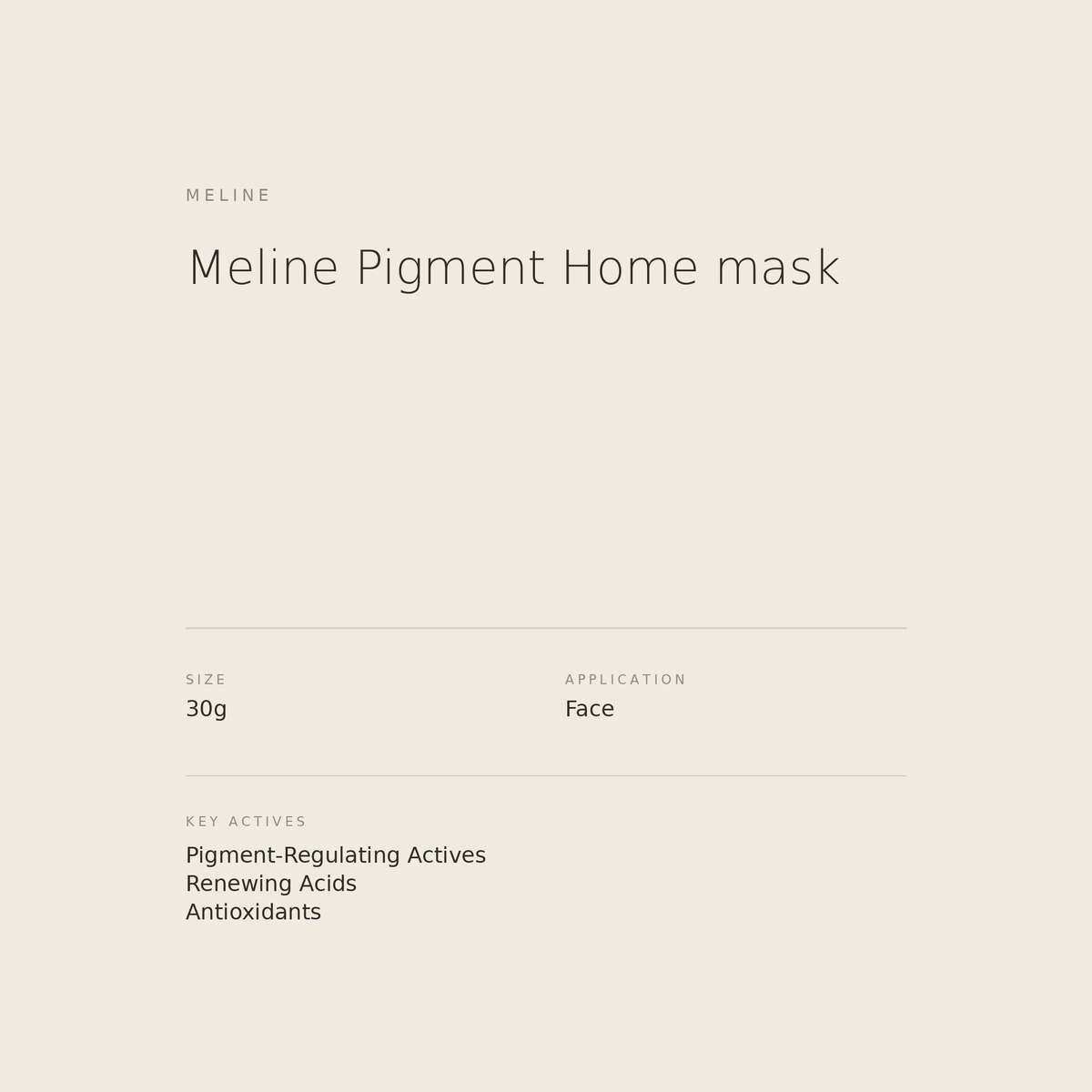 Meline Pigment Home mask benefits