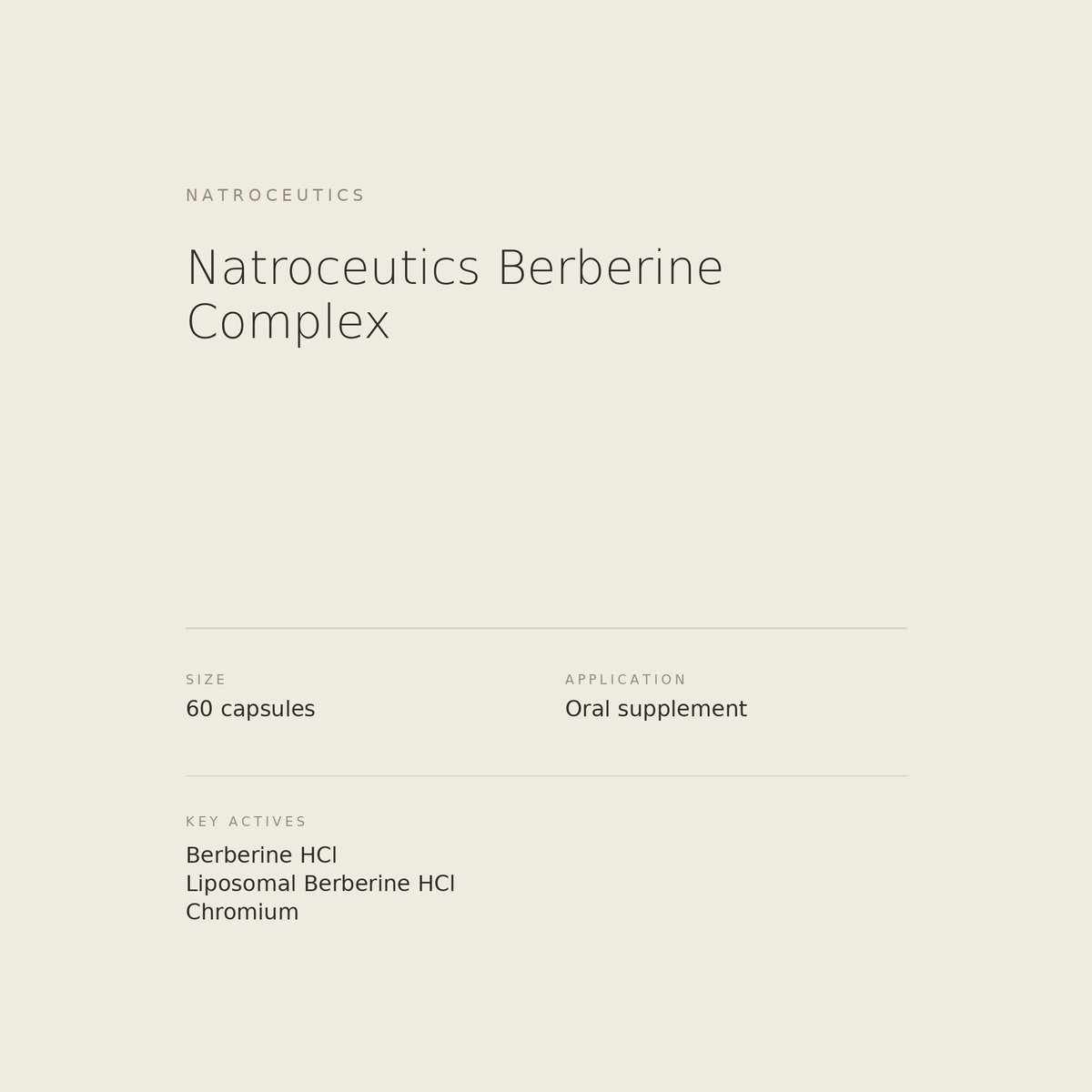 Natroceutics Berberine Complex benefits