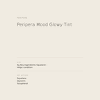 Peripera Mood Glowy Tint benefits