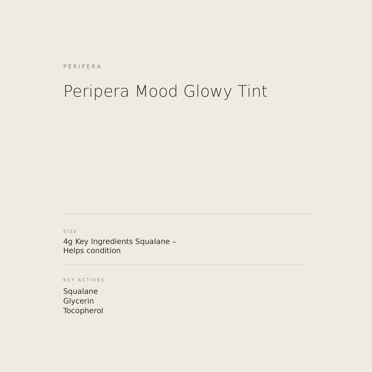 Peripera Mood Glowy Tint benefits