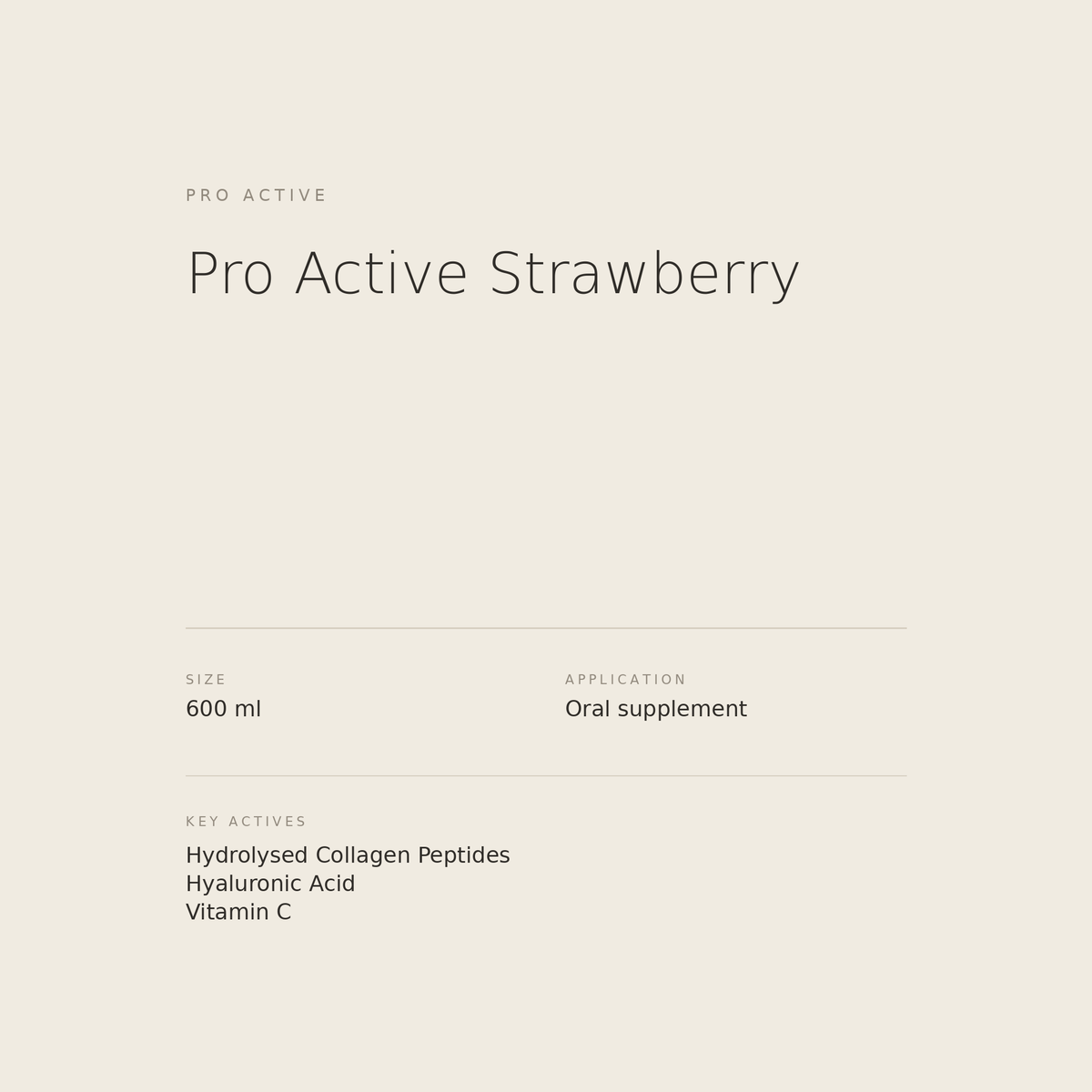 Pro Active Strawberry benefits