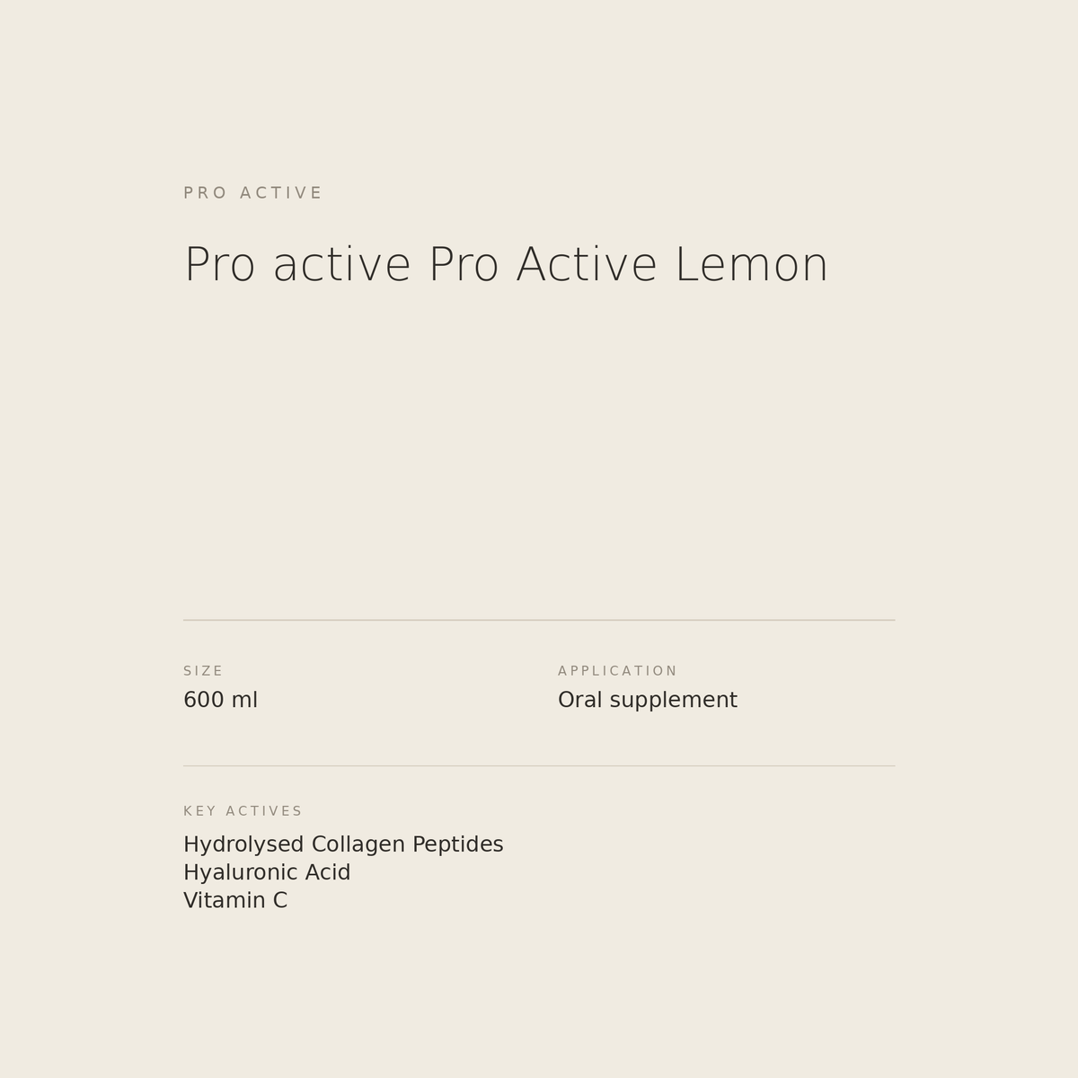 Pro Active Lemon benefits