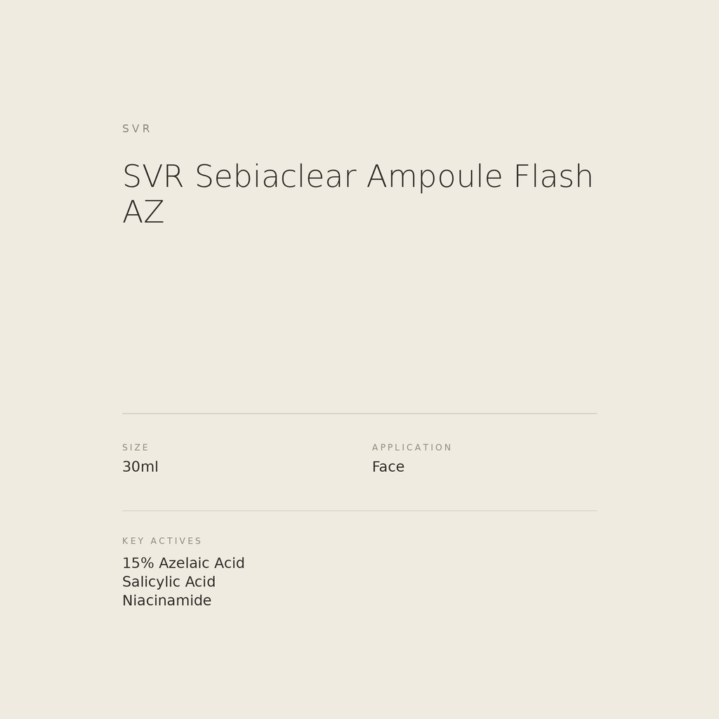 SVR Sebiaclear Ampoule Flash AZ benefits