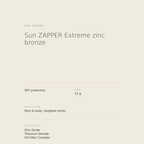 Sun ZAPPER Extreme Zinc Bronze benefits