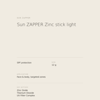 Sun ZAPPER Zinc Stick Light benefits