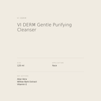 VI DERM Gentle Purifying Cleanser benefits