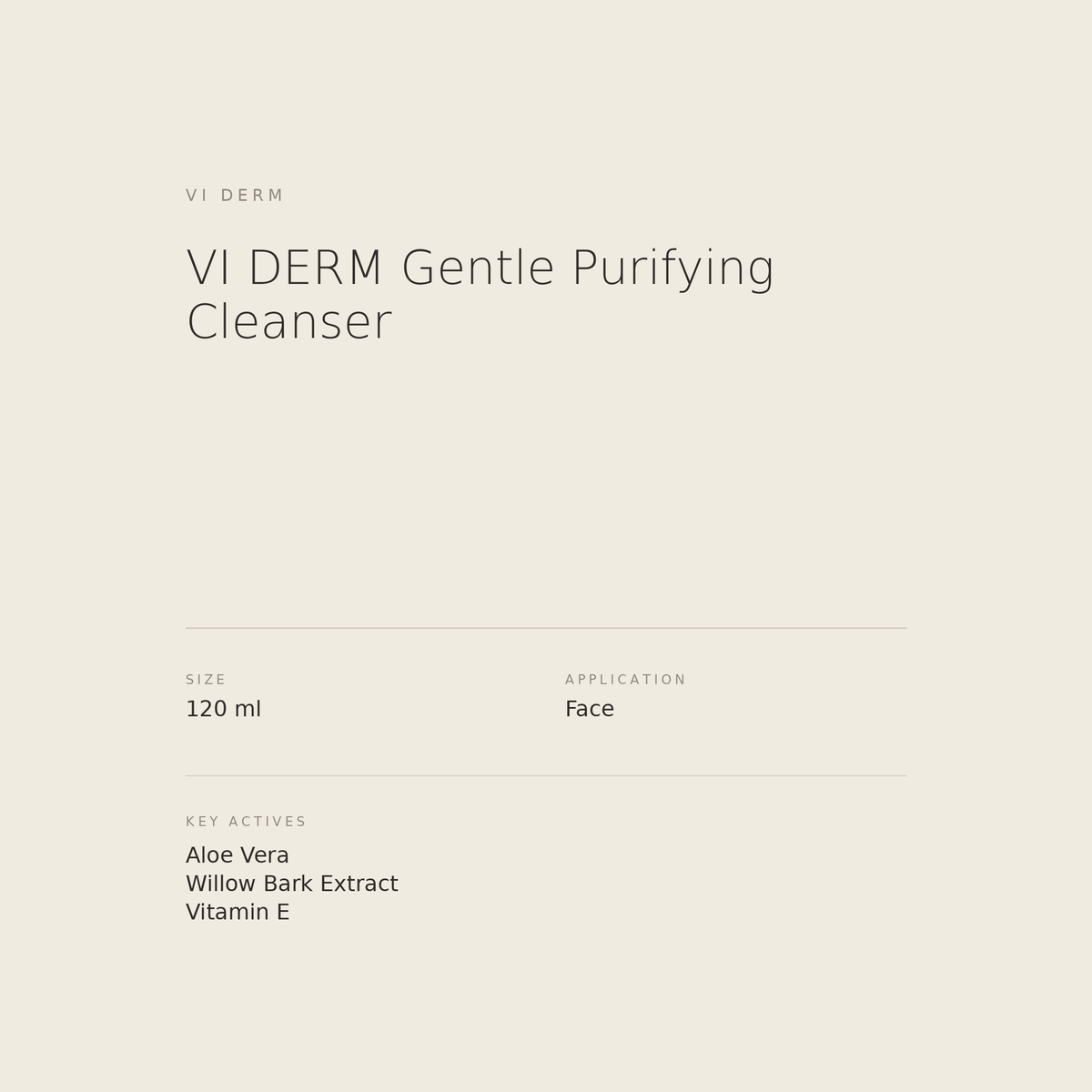 VI DERM Gentle Purifying Cleanser benefits