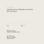 Colorescience Peptide Lip Shine SPF 30 Plum benefits and key actives