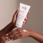 SVR Topialyse Baume Protect+ held in hands, editorial studio shot