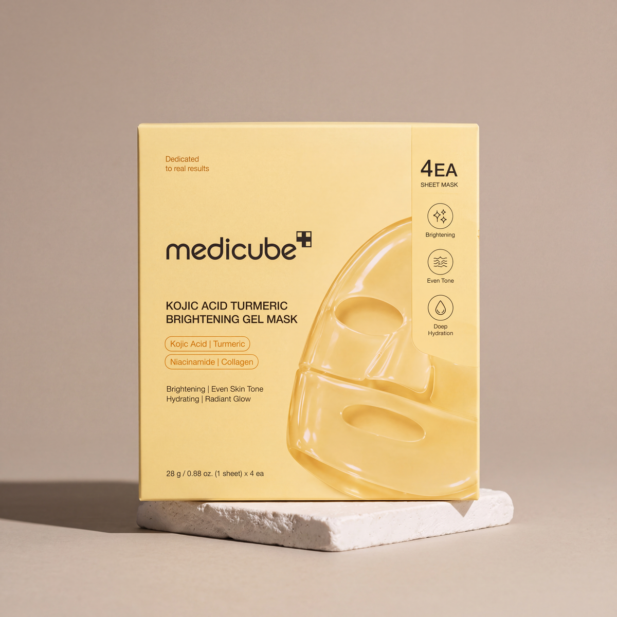Medicube Kojic Acid Turmeric Brightening Gel Mask - editorial studio catalogue image