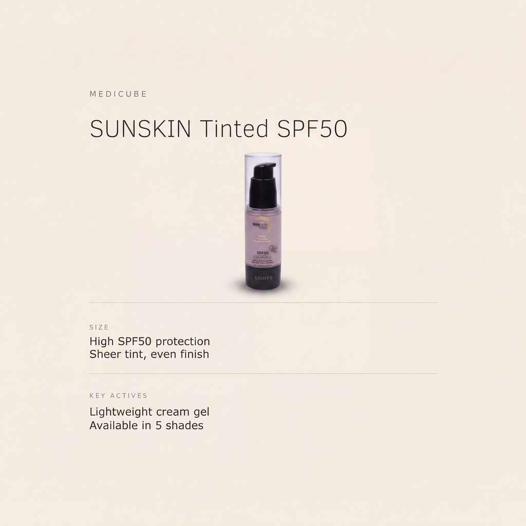 SUNSKIN Tinted Face Sunscreen SPF50 benefits