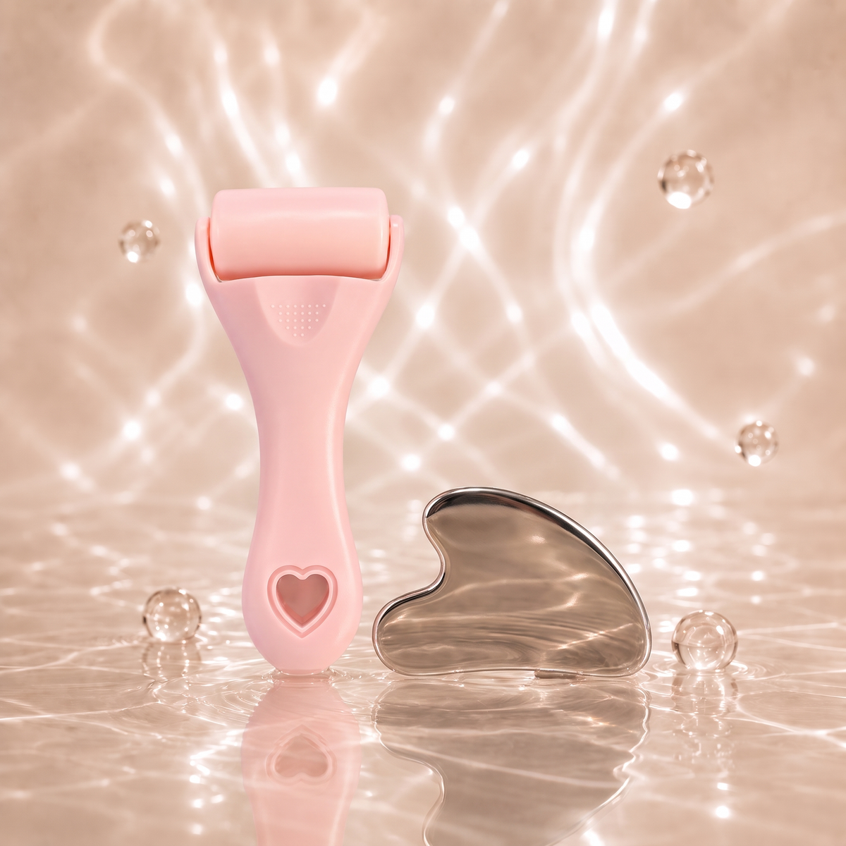 Ice Roller and Stainless Steel Gua Sha Set